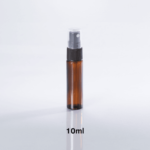 Frasco de Vidro Âmbar Spray Grosso 10ml - Preto