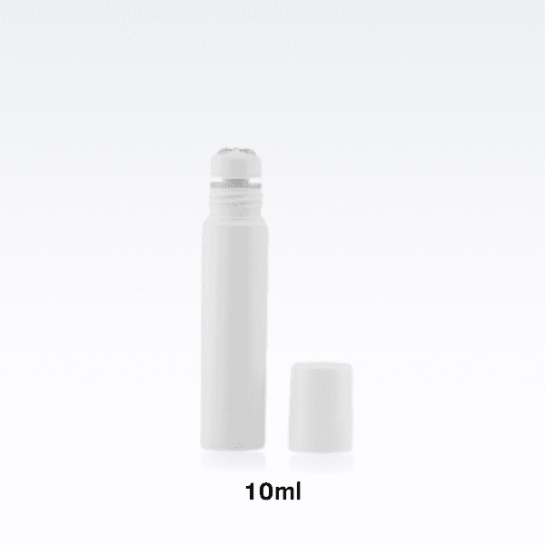 Frasco Plástico Roll-on - 10ml - Branco