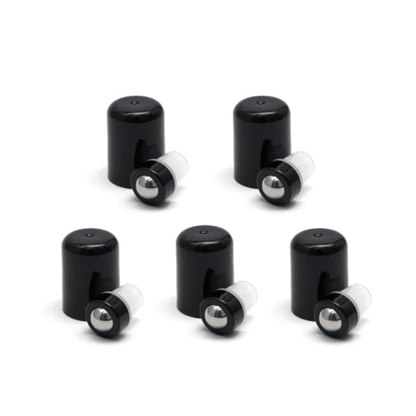 Tampa Roller Para Frasco dōTERRA R18 Preto kit c/ 5 unid.