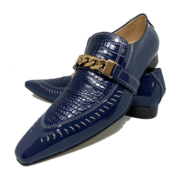 Sapato Masculino Em Couro Serie Vancouver Marinho 