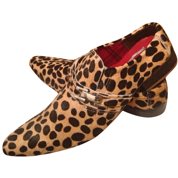 Mule Masculino Em Couro - Babuche - Orange Jaguar - Ref: 716