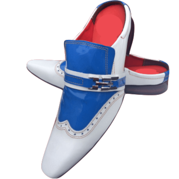 Mule Masculino Em Couro - Babuche - Blue Sky - Ref: 770