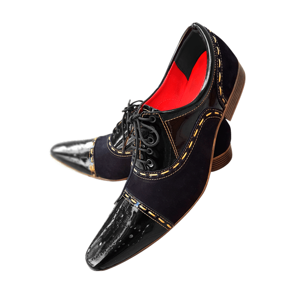 Sapato Masculino Italiano Em Couro Melody Preto Ref: 500 Preto