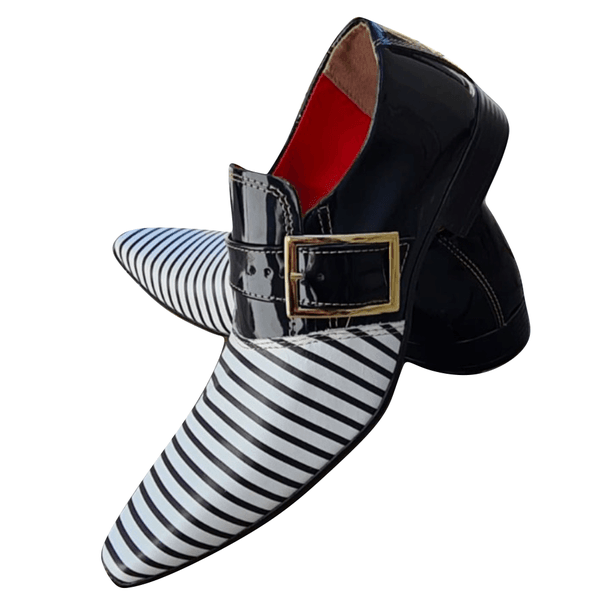 Sapato Masculino Italiano Em Couro Fasano Ref: 1143 Preto Preto