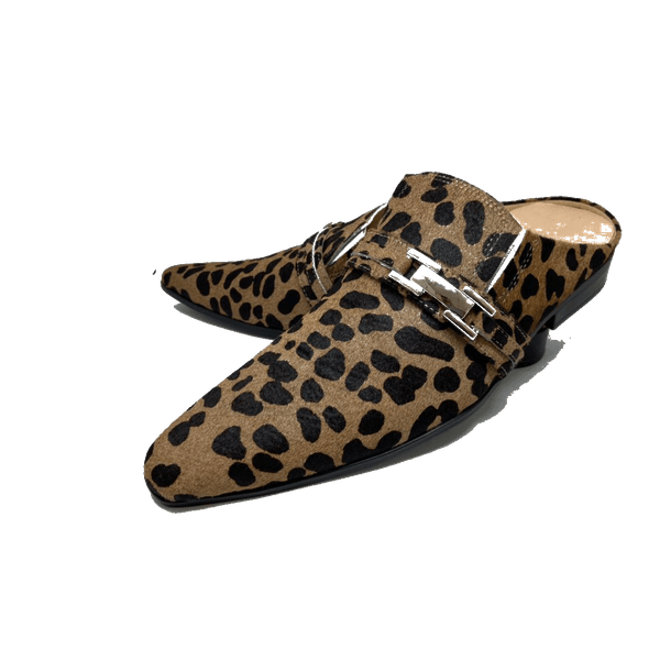 Babuche Masculino Em Couro Social Executivo Marrom Tiger Dubai Collection Ref: 1043 Marrom