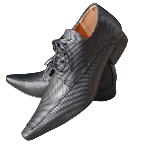 Sapato Masculino Italiano Em Couro Preto Sinatra Ref: 1095 Preto
