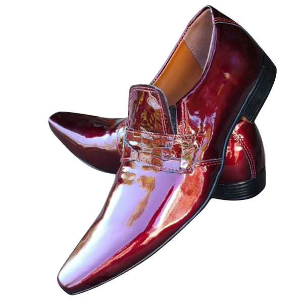 Sapato Masculino Italiano Em Couro Vermelho Sun Ref: 1098 Vermelho