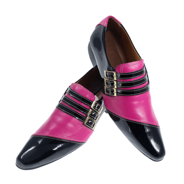 Sapato Masculino Italiano Em Couro Sedan Rosa Ref: 133 Rosa