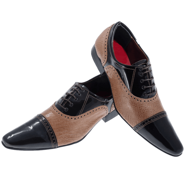 Sapato Masculino Italiano Em Couro Aldous Marrom Ref: 283 Marrom