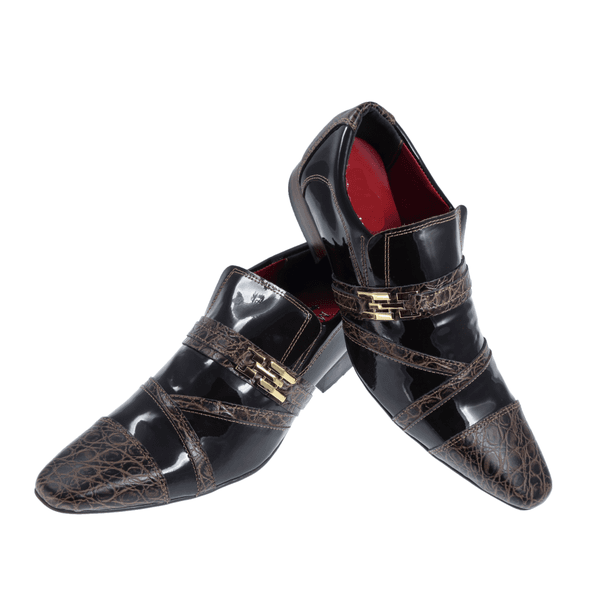 Sapato Masculino Italiano Em Couro Conect Preto Ref: 307 Preto