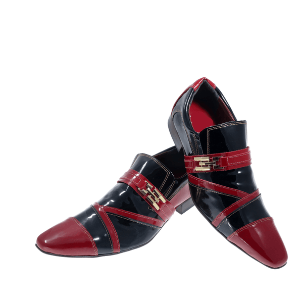 Sapato Masculino Italiano Em Couro Conect Vermelho Ref: 309 Vermelho