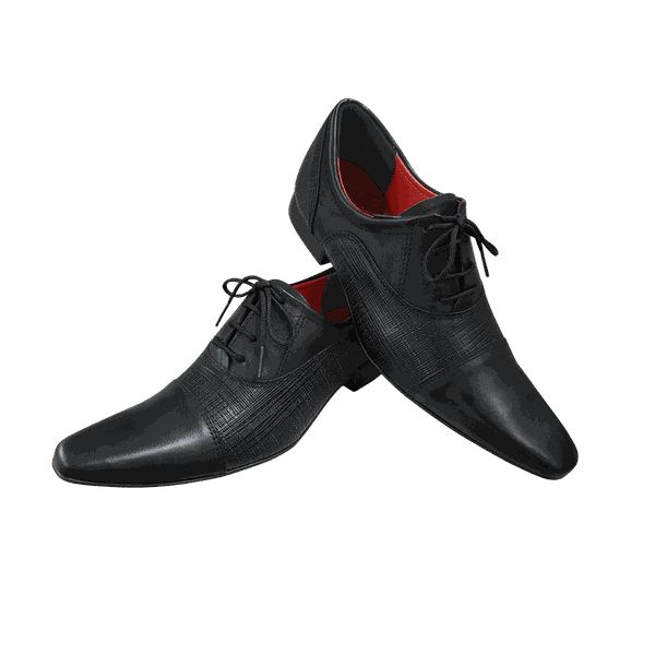 Sapato Masculino Italiano Em Couro Ripley Preto Ref: 567 Preto