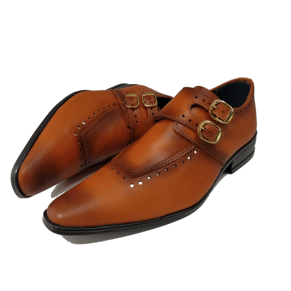 Sapato Masculino Em Couro Social Executivo Marrom Bright Veneza Collection Ref: 682 Marrom