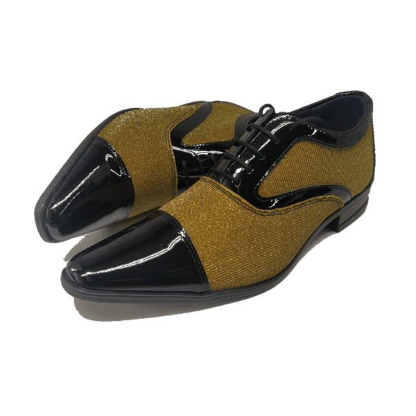 Sapato Masculino Em Couro Social Executivo Dourado Andres Veneza Collection Ref: 684 Dourado