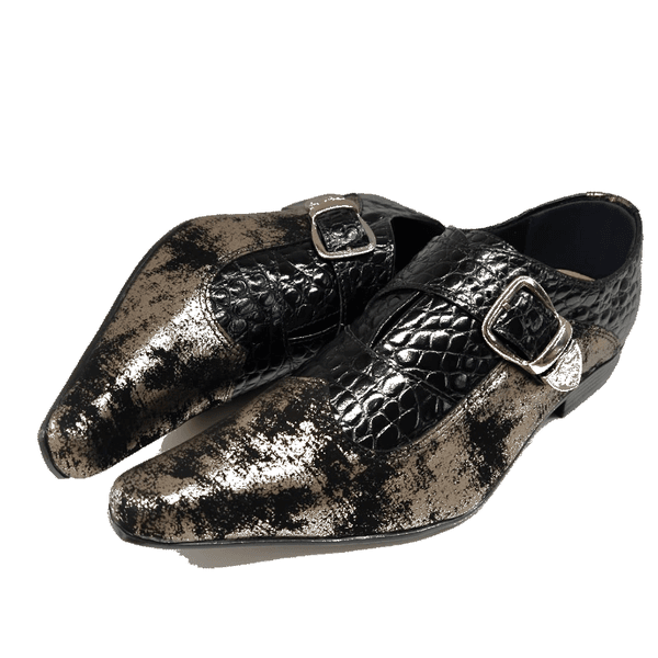 Sapato Masculino Italiano Em Couro Dourado Primal Ref: 7092 Dourado