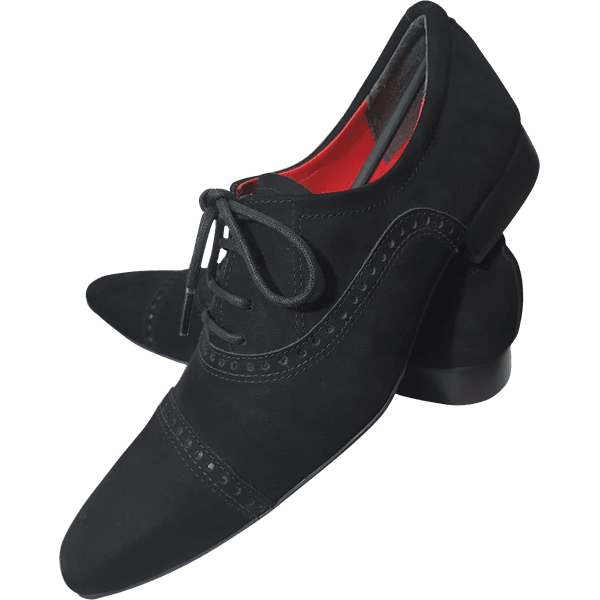Sapato Masculino Italiano Em Camurça Ref: 721 Preto