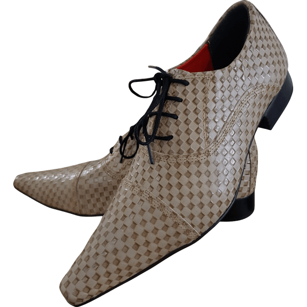 Sapato Masculino Italiano Em Couro Marrom Trice