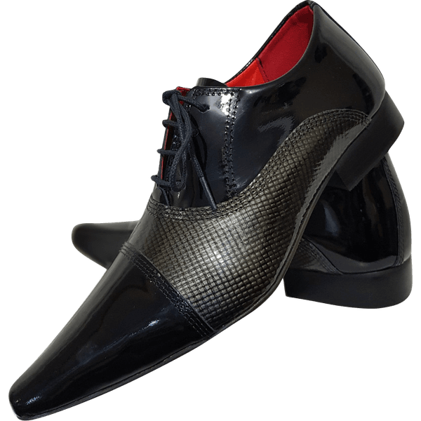 Sapato Masculino Italiano Em Couro Cobre Oxford
