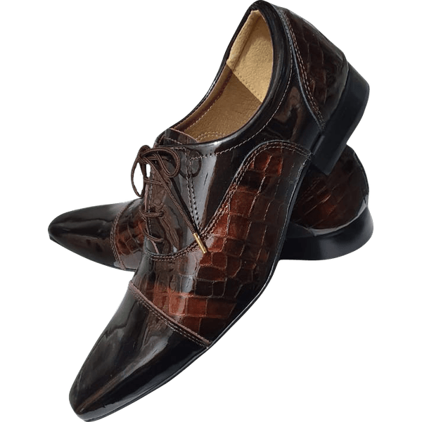 Sapato Masculino Em Couro - Italian Collection - Black Madero - Marrom Ref: 804 Outlet