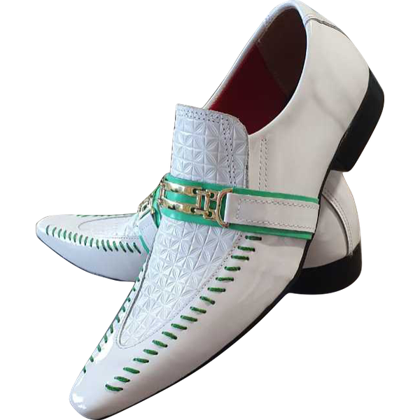Sapato Masculino Em Couro - Italian Collection - Greenwich - Branco