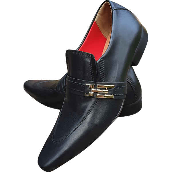 Sapato Masculino Em Couro - Italian Collection - Mono Black