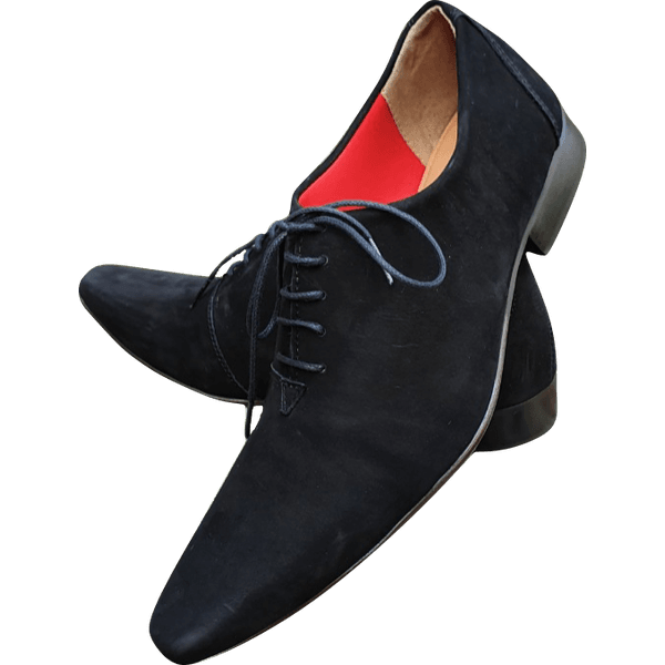 Sapato Masculino Em Couro - Italian Collection - Black Velvet - Preto Ref: 832