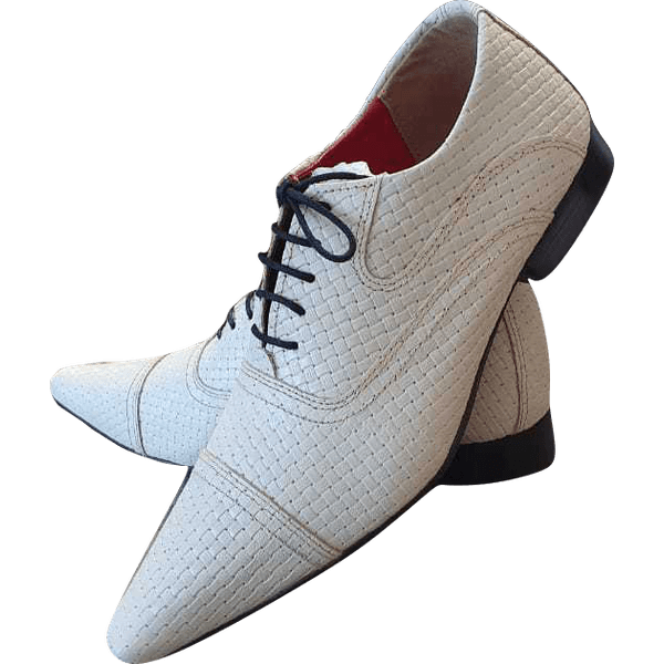 Sapato Masculino Em Couro - Italian Collection - Le Blanc - Branco