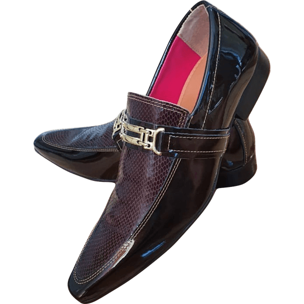Sapato sales preto envernizado