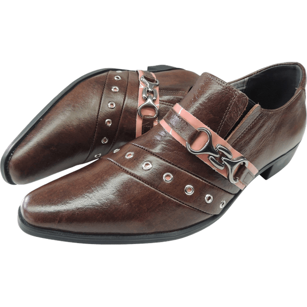 Sapato Masculino Em Couro Social Executivo Marrom Veneza Collection