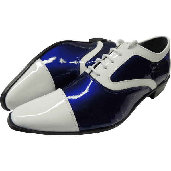 Sapato Masculino Em Couro Social Executivo Azul Veneza Collection