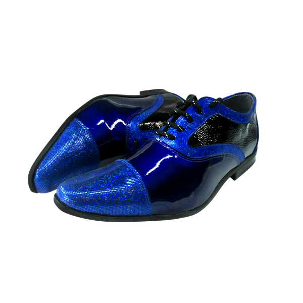 Sapato Masculino Em Couro Social Executivo Azul Manhattan Veneza Collection