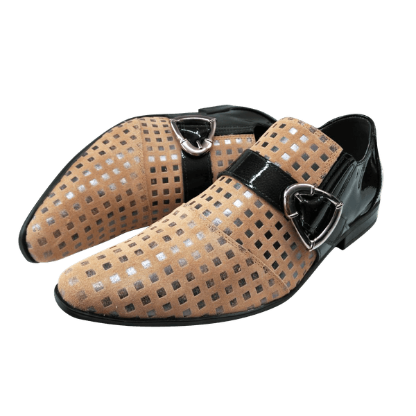 Sapato Masculino Em Couro Social Executivo Bege Veneza Collection