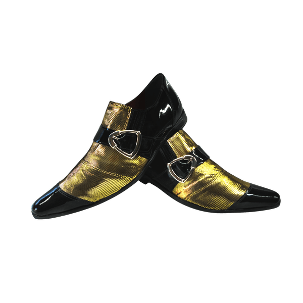 Sapato Masculino Em Couro Social Executivo Dourado Veneza Collection