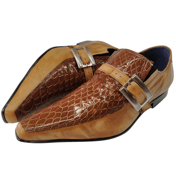 Sapato Masculino Em Couro Social Executivo Social Executivo - Marrom - Brown Fish