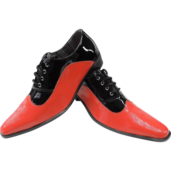 Sapato social preto e vermelho clearance