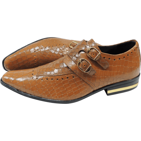 Sapato Masculino Em Couro Social Executivo - Montreal Collection - Caramel