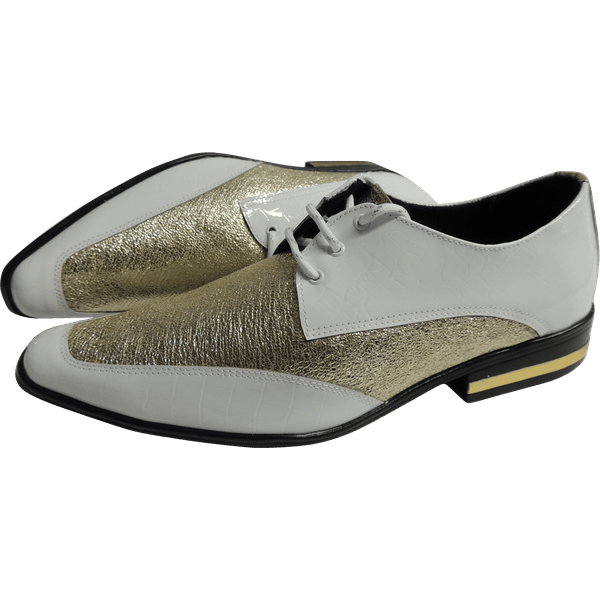 Sapato Masculino Em Couro Social Executivo - Montreal Collection - Golden Grafiato