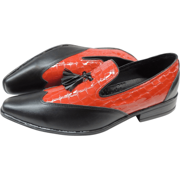 Mocassim Masculino Em Couro - Vermelho - Love