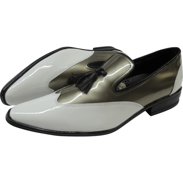Mocassim Masculino Em Couro - Branco - Gray Knight
