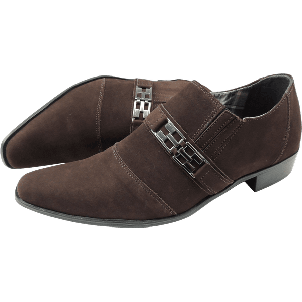 Sapato Masculino Em Couro Social Executivo Marrom Veneza Collection Ref: 556