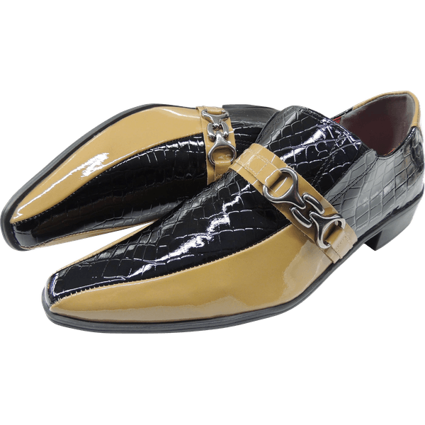 Sapato Masculino Em Couro Social Executivo Marrom Caramel Veneza Collection Ref: 024