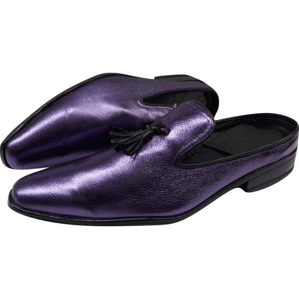 Mule Masculino Em Couro - Babuche - Purple Rain - Ref: 3007
