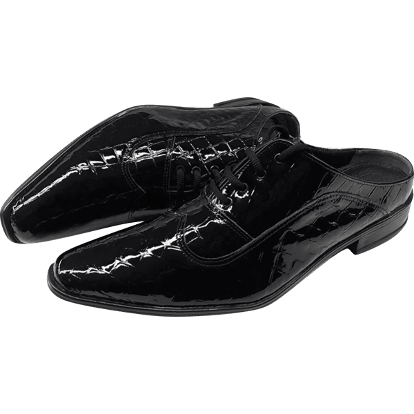 Mule Masculino Em Couro - Babuche - Black - Ref: 3002
