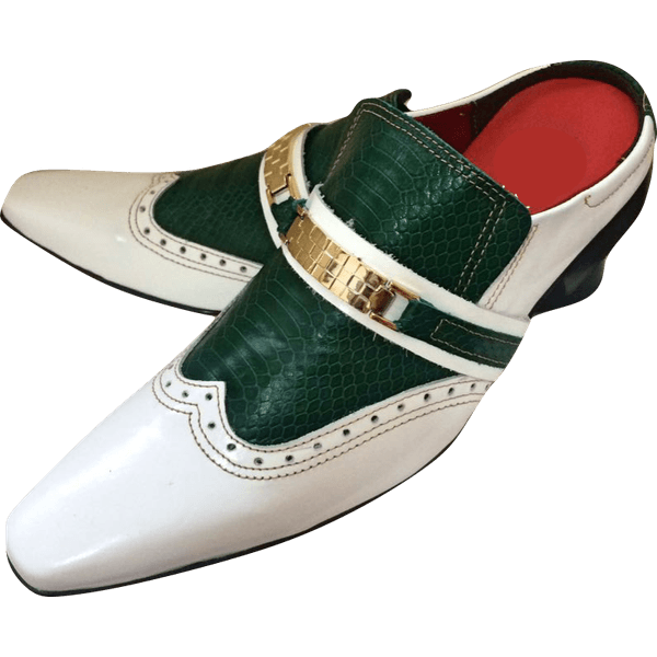 Mule Masculino Em Couro - Babuche - Vert White - Ref: 741