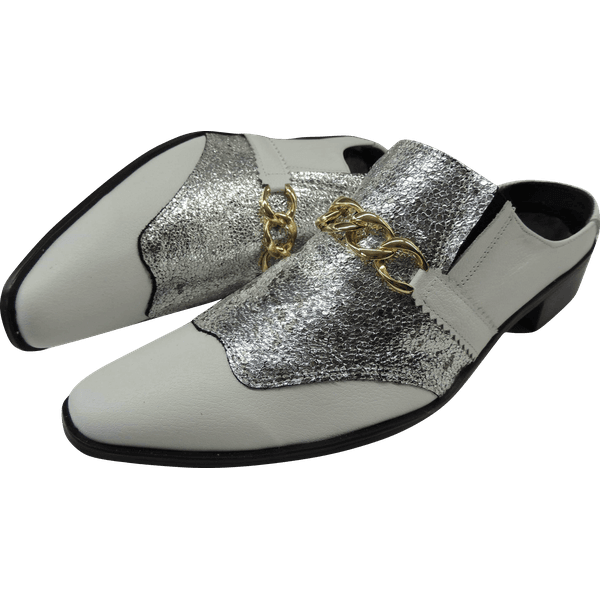 Mule Masculino Em Couro - Babuche - Grey Heaven - Ref: 541