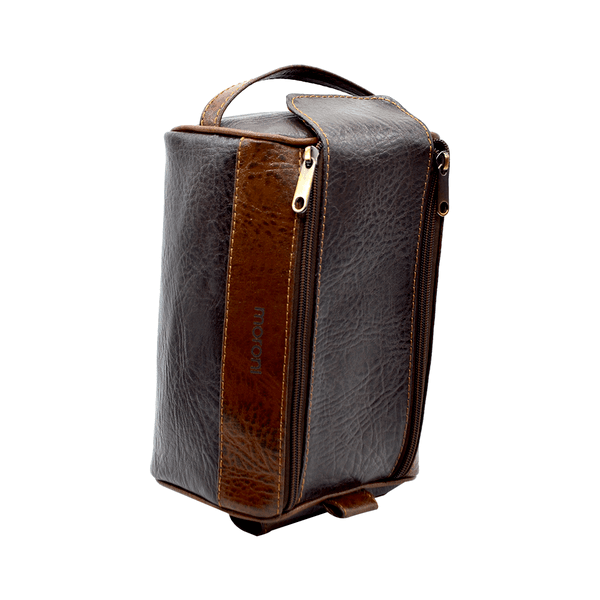 Necessaire Feminina Em Couro K9 Marrom Madamme Ref: 32
