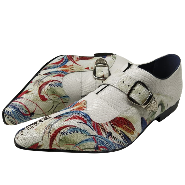 Sapato Masculino Em Couro Social Executivo Branco Coltrane Veneza Collection Ref: 7059