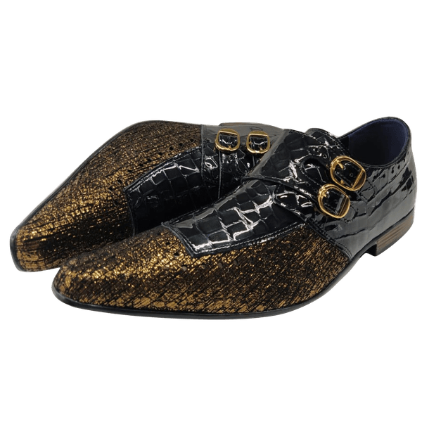 Sapato Masculino Em Couro Social Executivo Preto Notte D'oro Veneza Collection Ref: 7061
