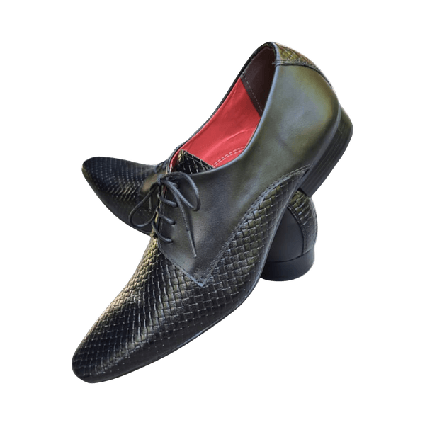Sapato Masculino Italiano Em Couro Preto Dantés Ref: 1038