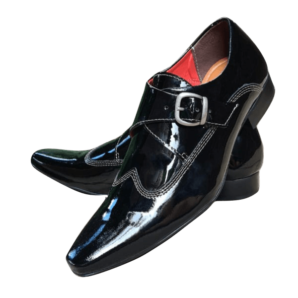 Sapato Masculino Italiano Em Couro Preto Raskólnikov Ref: 1059